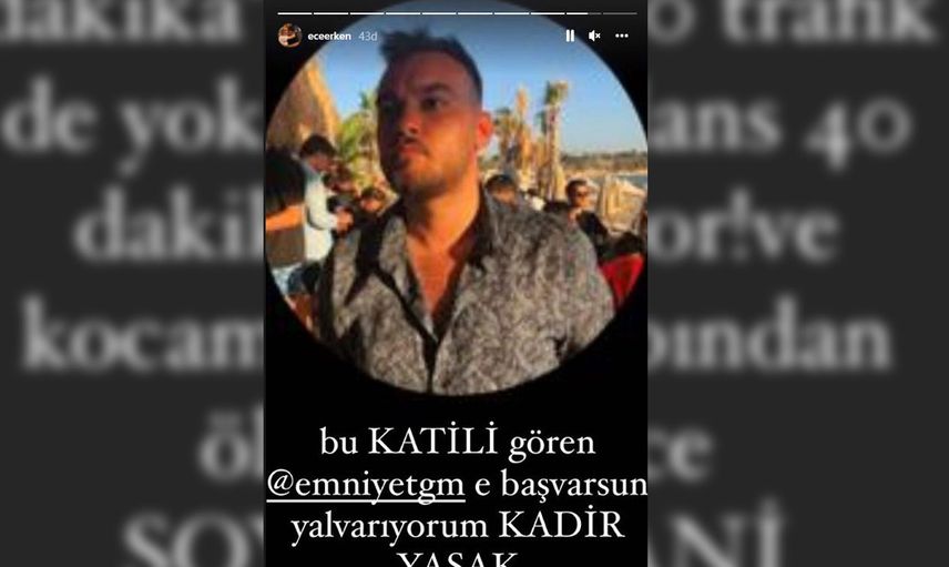 Ece Erken Eşi Şafak Mahmutyazıcıoğlu’nun Katilinin Fotoğrafını Paylaştı