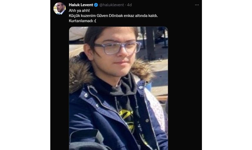 Haluk Levent depremde kuzenini kaybetti
