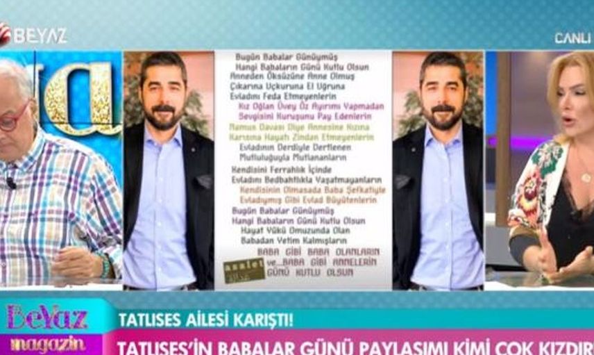Oğlunun evliliğini ifşaladı