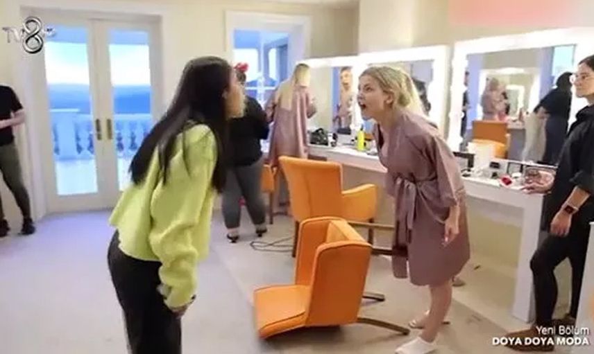 Doya Doya Moda oldu mu sana Doya Doya Kavga! Yarışmacılar birbirine girdi ortalık karıştı