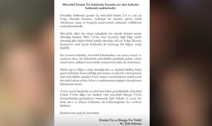Kardeşi ve kocasının ihanetine uğradığı iddia edilen Emine Ün sessizliği bozdu. Ünlü oyuncudan ilk açıklama...