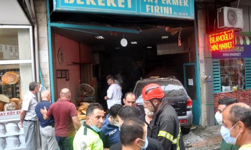 Rize'de Attığı Bir Adımla Kazadan Kurtuldu