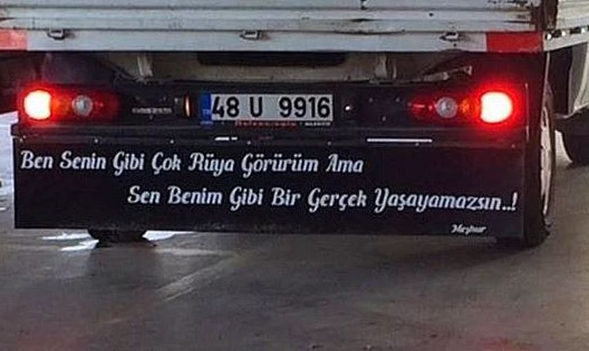 Bakana Bir Daha Baktıran Kamyon Arkası Yazıları