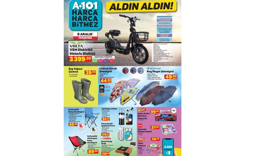 A101 Aktüel Kataloğunda 9 Aralık 2021 Perşembe Günü Neler Var?