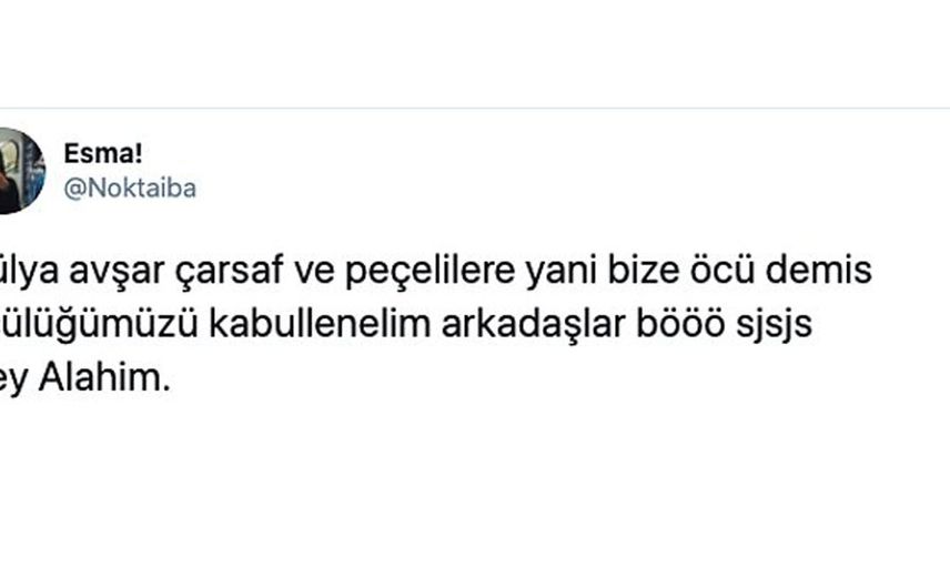Peçeyle dalga geçen Hülya Avşar'a tepkiler büyüdü