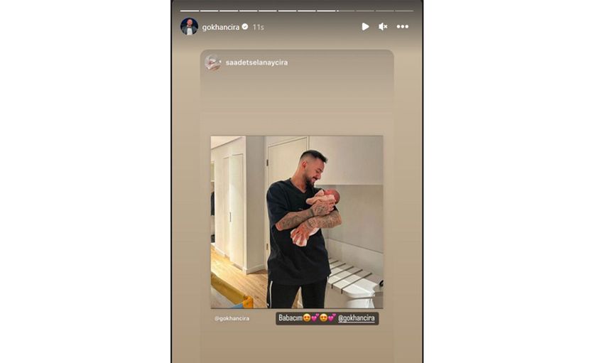 Gökhan Çıra evlat edindiği bebeği ile yeni fotoğraf paylaştı