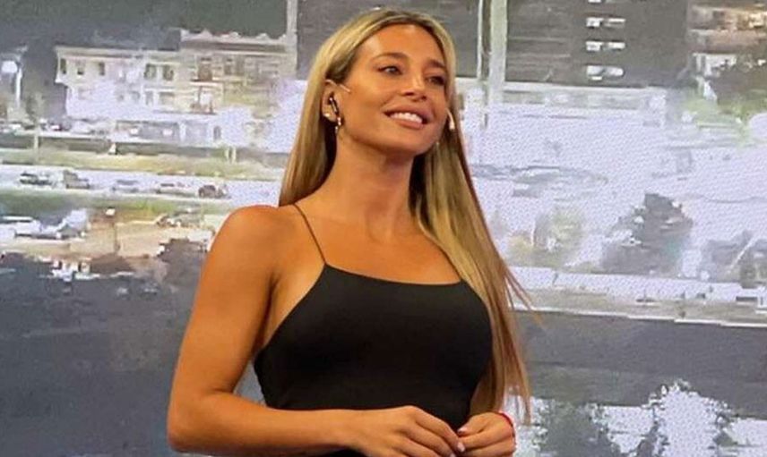 Ünlü hava durumu sunucusu Sol Perez, ten rengi taytıyla ip atladı