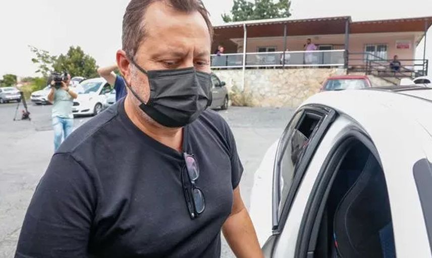 Eşi ziyaretine gitti