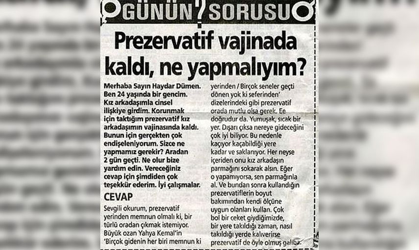 Haydar Dümen'e sorulmuş garip sorular