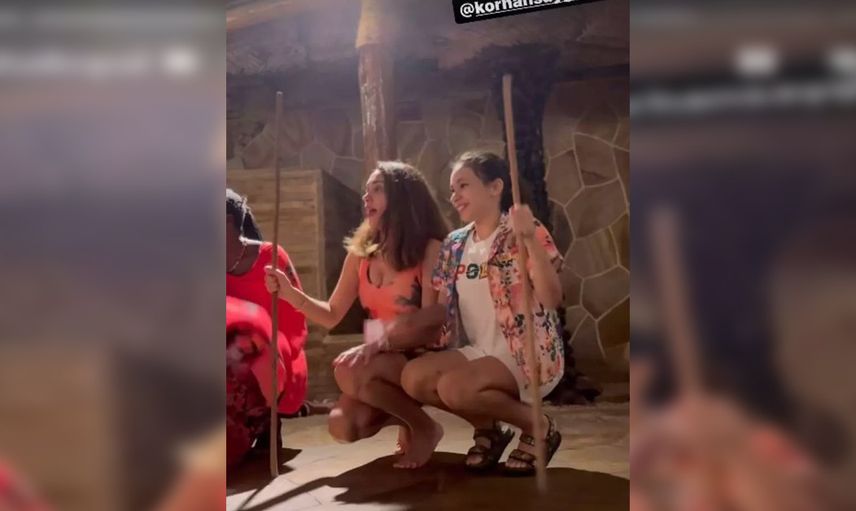 Zuhal Topal Afrika'da yerel halkla dans etti: Şimdi yandım!