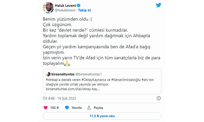 Haluk Levent, sosyal medyadan duyurdu! Oktay Kaynarca ve Kenan İmirzalıoğlu'nun sansür iddiasına isyan etti