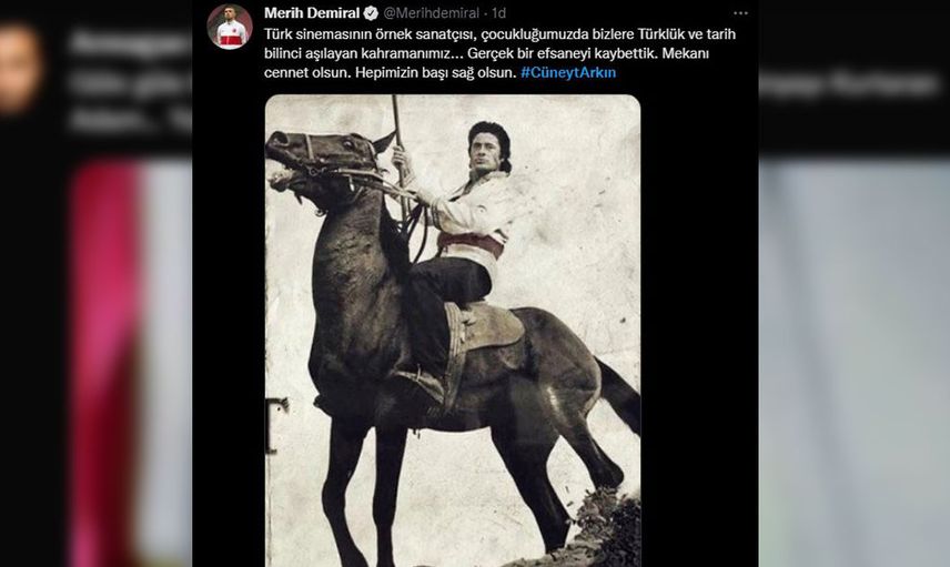 Ünlülerden Cüneyt Arkın paylaşımları: ‘Çok büyük bir ustayı kaybettik’