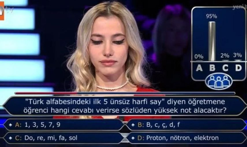 Kim Milyoner Olmak İster'de ilk soruda heyecanına yenik düştü: Yanlışıkla joker kullandı!