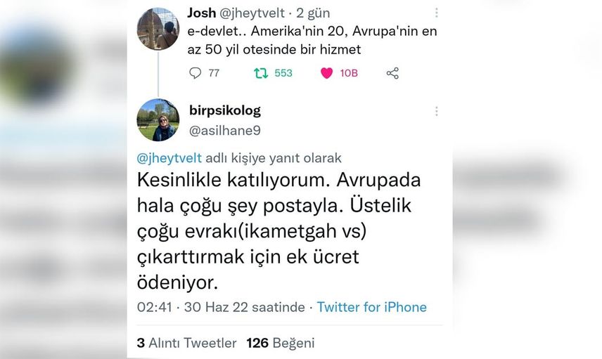 "Çoğu şey postayla"
