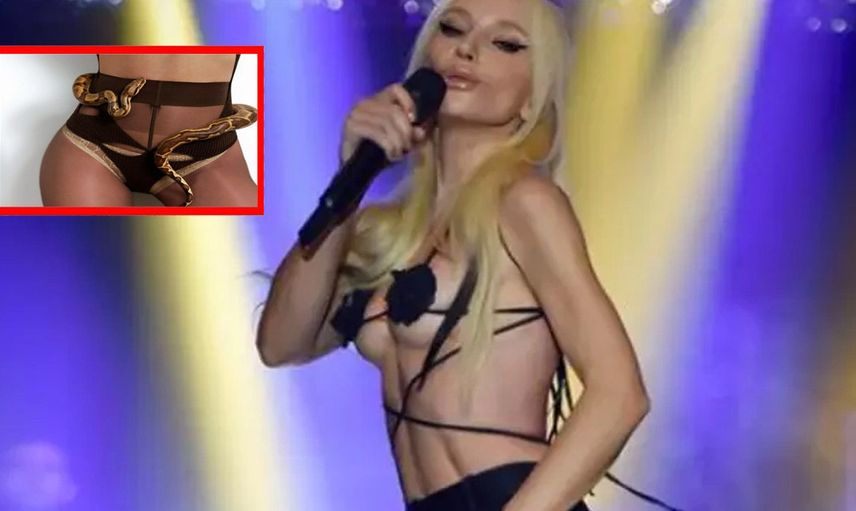 Gülşen yeni teklisi ''Bal'' için gün sayarken bomba paylaşım geldi: Transparan mayosunu giydi, beline yılan sardı!