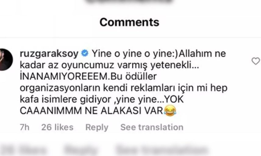 Peş peşe ödül alan Serenay Sarıkaya'ya ünlü oyuncudan tepki: Hareketleriyle dalga geçti!