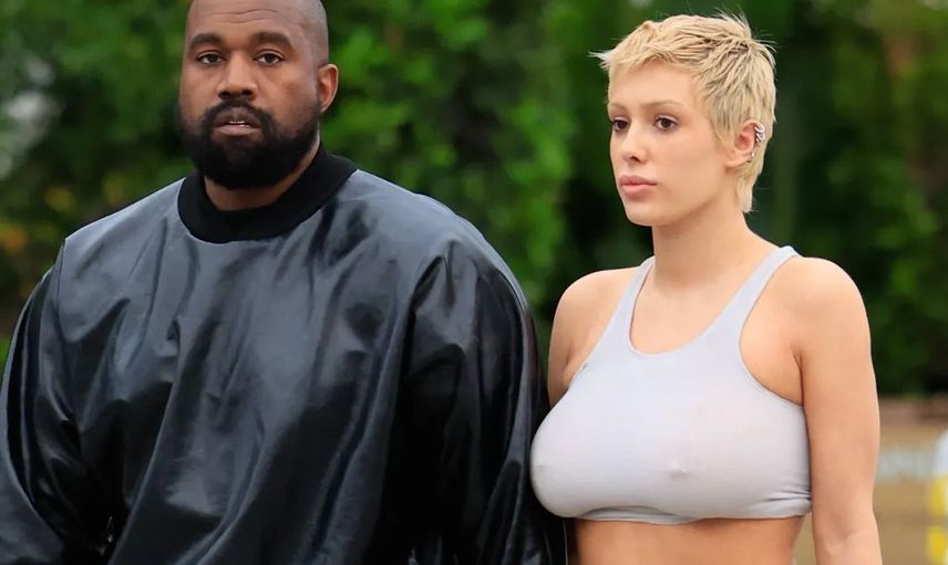 Kanye West'in eşi Bianca Censori sınırları epey zorladı: Şeffaf çorabın altına hiçbir şey giymeden...
