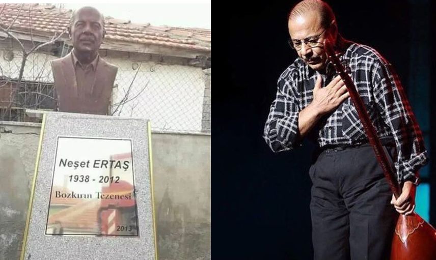 Heykelini parçaladılar!