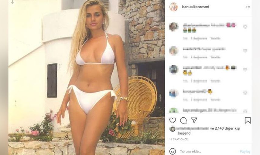 Banu Alkan'ın bikinili pozu sosyal medyada olay oldu!