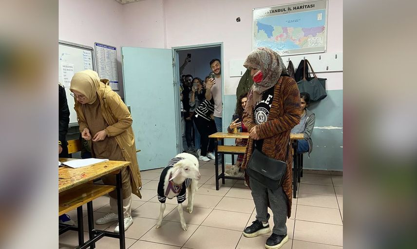 Seçim kombinleri belli oldu! Oy vermeye birbirinden farklı kıyafetlerle giden insanlar