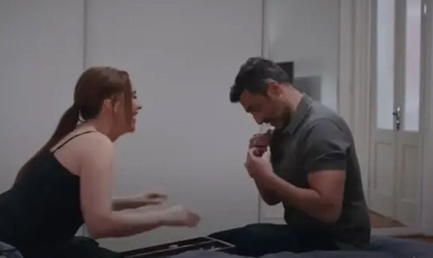 Kızılcık Şerbeti'nde soyunma cezalı tavla oyunu: Kıvılcım ve Ömer'den ateşli sahne!