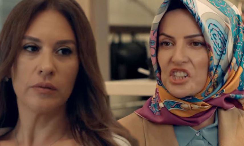 Kızılcık Şerbeti dizisinde tesettürlü kadınları aşağıladıkları sahne büyük tepki çekti