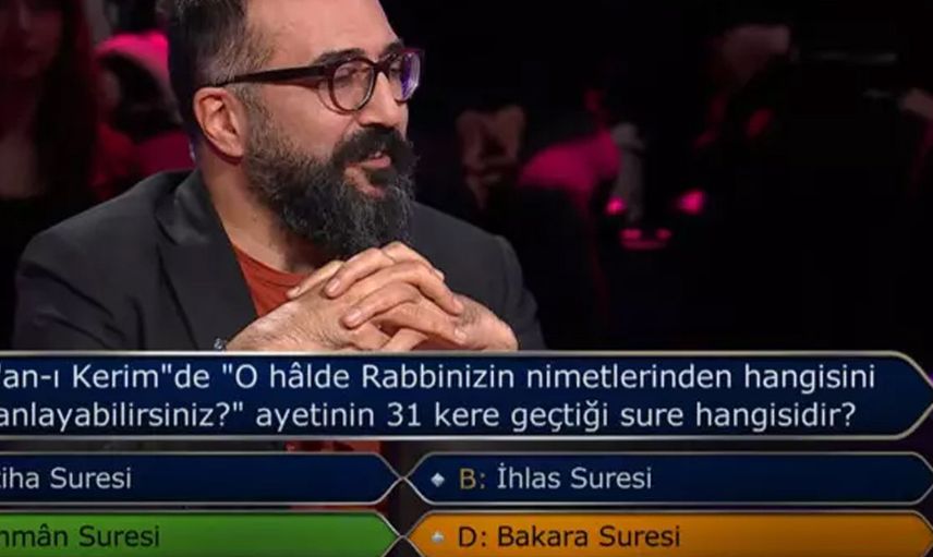 Kim Milyoner Olmak İster'e ayet sorusu damga vurdu: Kenan İmrizalıoğlu'ndan dikkat çekici açıklama!