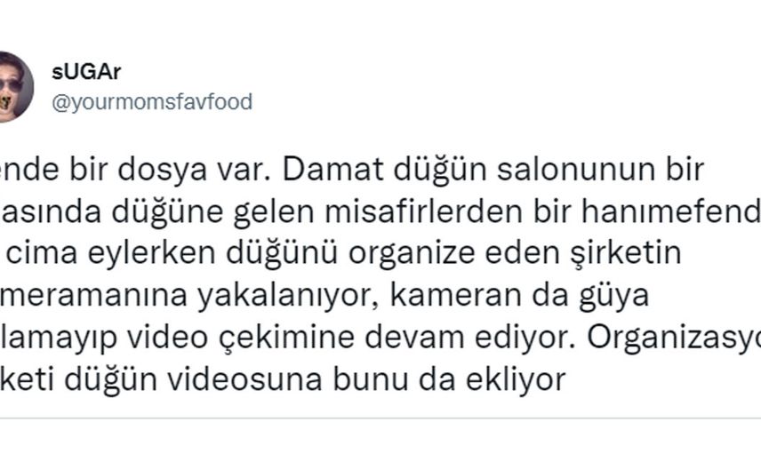 Şaka gibi olay! Düğün günü damat gelini konuklardan birisiyle aldattı kameraman her şeyi saniye saniye kaydetti