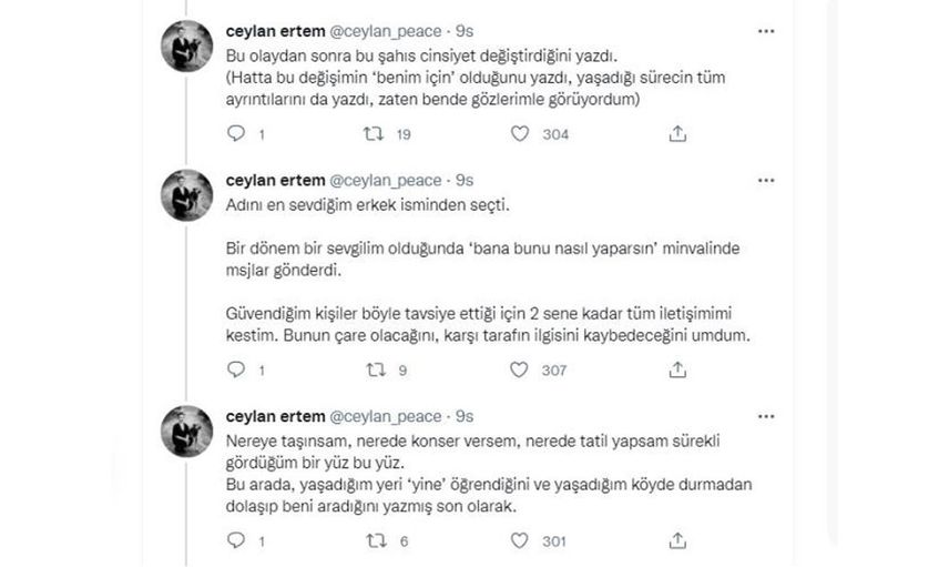 Ünlü Sanatçı Ceylan Ertem’in Kabus Gibi Geçen 6 Yılı: Benimler Birlikte Olmak İçin Cinsiyet Değiştirdi