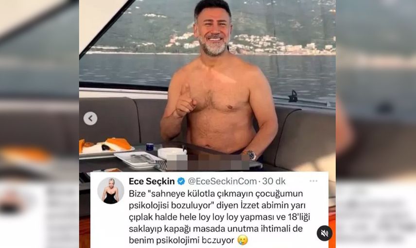 İzzet Yıldızhan ve Ece Seçkin arasında bitmek bilmeyen ''külot'' polemiği: Psikolojimi bozuyor