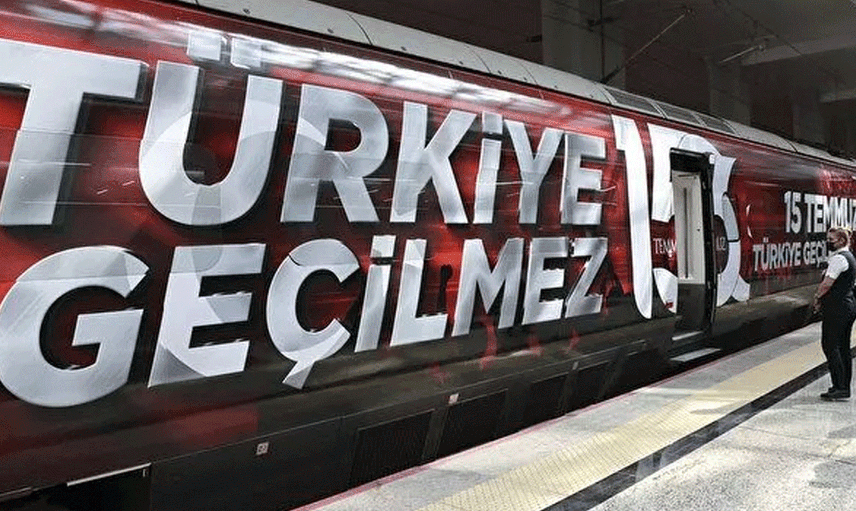 15 Temmuz Demokrasi ve Milli Birlik YHT Treni Ankara'dan İstanbul’a Doğru Yola Çıktı