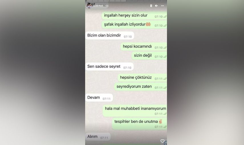 Eşinin abisine tepki gösterdi