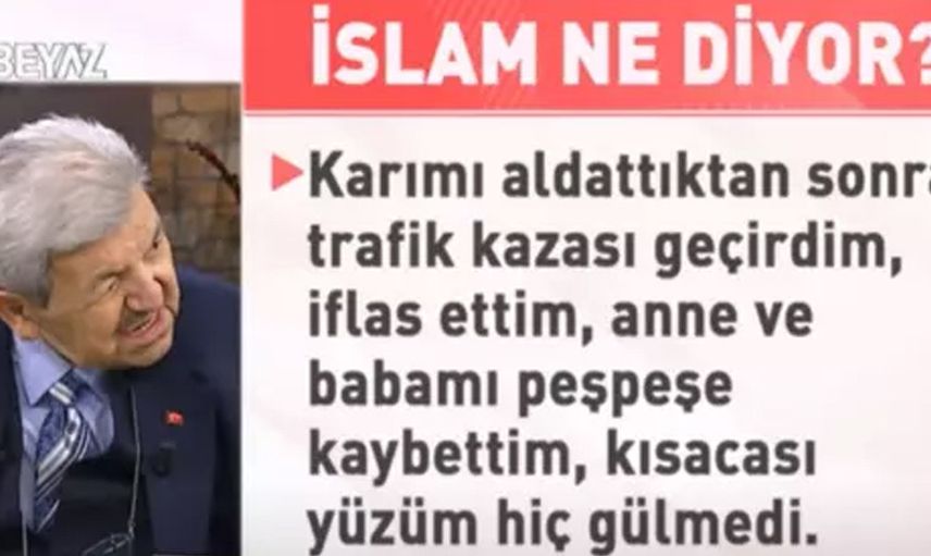 Canlı yayında gelen soru küplere bindirdi: ''RTÜK duymasın! Gavur keser gibi keserim onu!''