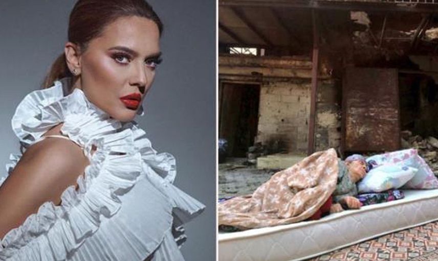 Demet Akalın, Yangında Evini Kaybeden Kadın İçin Ev Yaptırdı