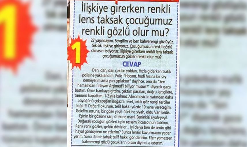Haydar Dümen'e sorulmuş garip sorular