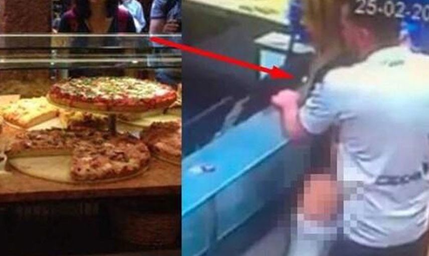 İngiltere'de skandal olay! Pizza beklerken tezgahta birlikte olmaya başladılar