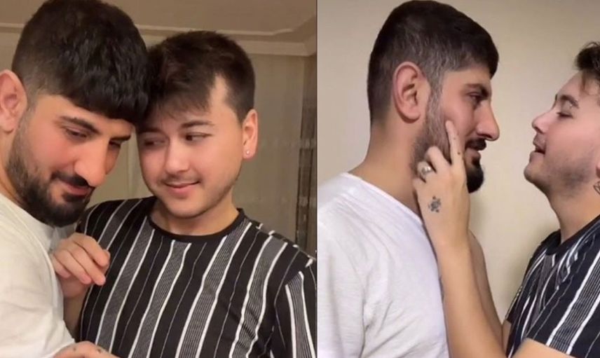 Az olmuş bu direkt herkesin önünde birlikte olun da rahatlayın... TikTok fenomeni Caner ve Nejdet'ten yeni bir yatak odası paylaşımı geldi... Gizlice her şeyi çekti