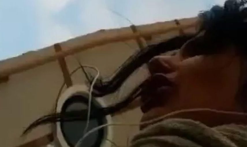 Kocaeli Üniversite kampüsünde korku dolu anlar: Genç kız çığlık çığlığa kaçarken her şeyi kaydetti