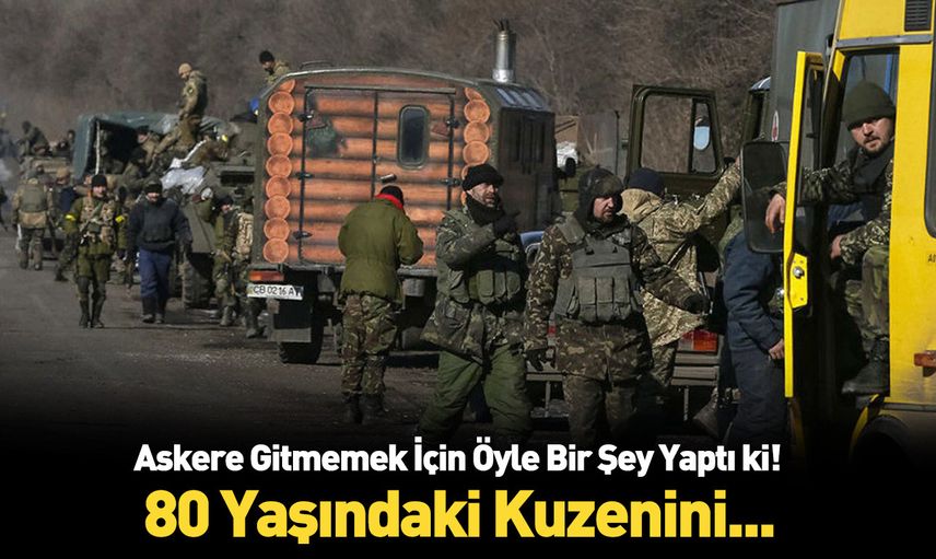 Askere gitmemek için 81 yaşındaki kuzeniyle evlendi!