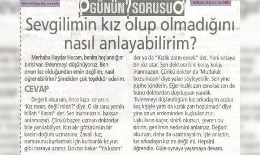 Haydar Dümen'e sorulmuş garip sorular