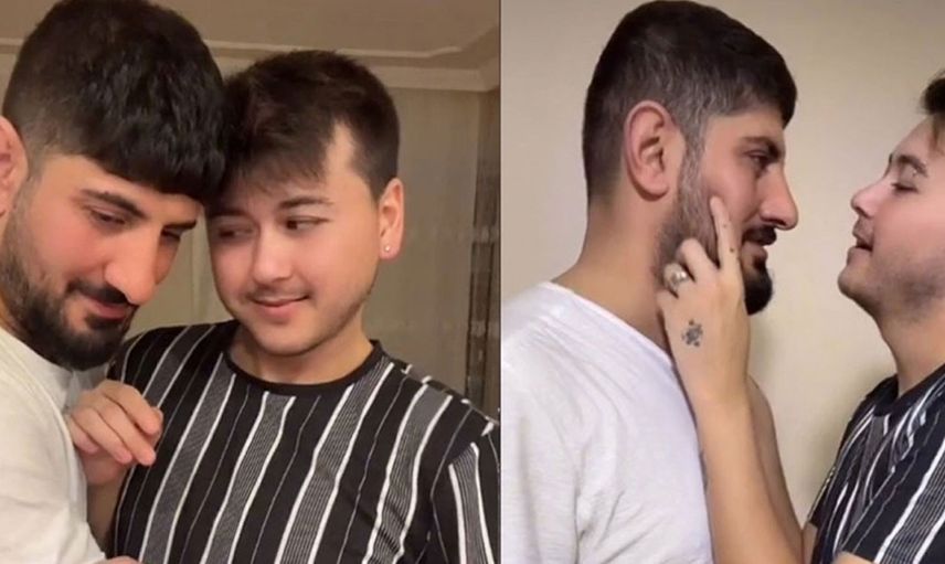 Az olmuş bu direkt herkesin önünde birlikte olun da rahatlayın... TikTok fenomeni Caner ve Nejdet'ten yeni bir yatak odası paylaşımı geldi... Gizlice her şeyi çekti