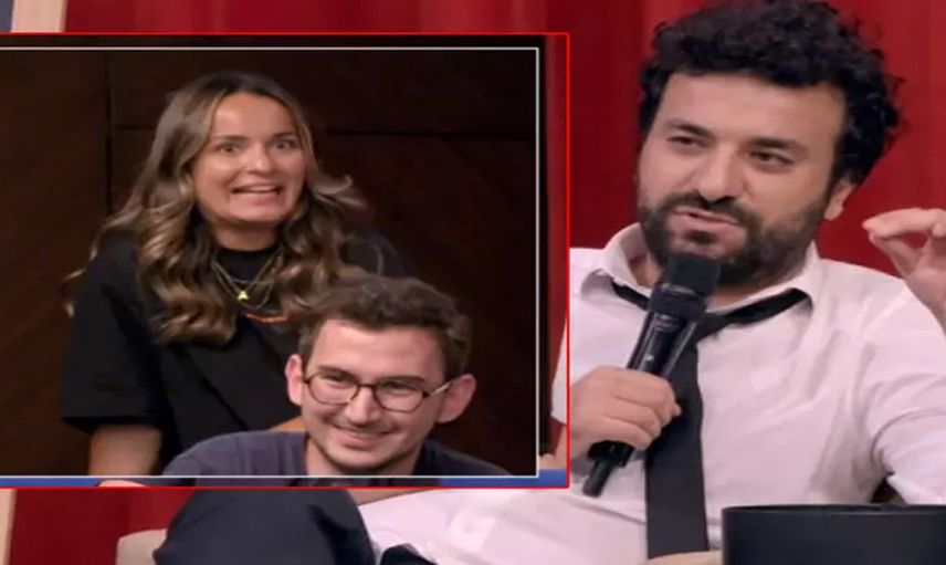 Hasan Can Kaya karşısında flörtleşen çifte tepki gösterdi: Gidin ötede sevişin!