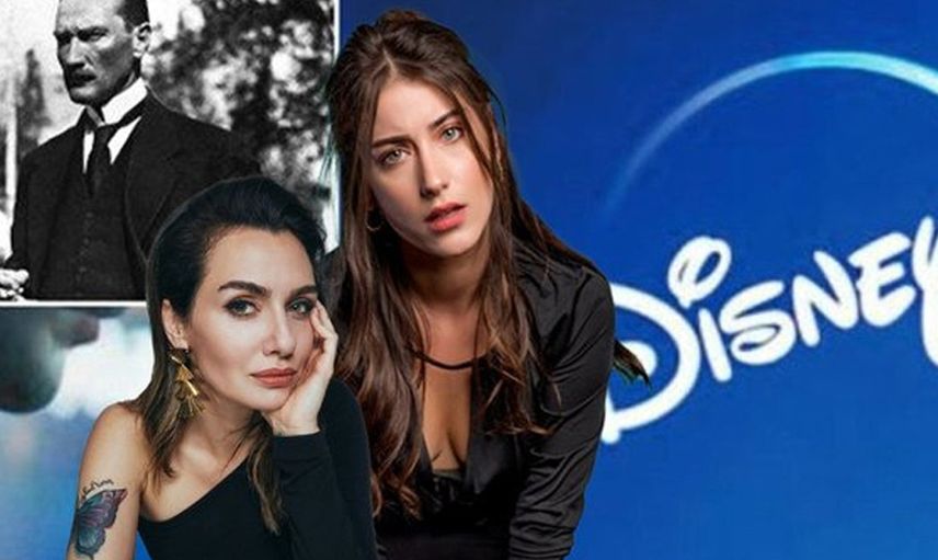Birce Akalay ve Hazal Kaya'nın maskesi düştü! Ünlü oyunculardan Atatürk dizisini iptal eden Disney için skandal açıklamalar geldi