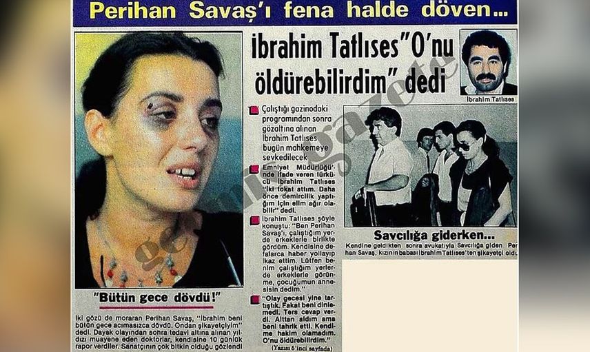 İBRAHİM TATLISES'İN PERİHAN SAVAŞI DÖVMESİ