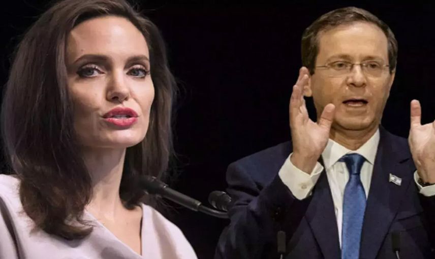 İsrail Cumhurbaşkanı Gazze'deki soykırımı eleştiren Angelina Jolie'ye adeta nefret kustu!