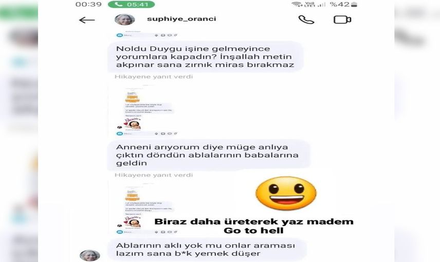 Duygu Nebioğlu'nu öfkeden deliye döndüren mesaj Suphiye Orancı'dan mı geldi? ''İnşallah Metin Akpınar sana zırnık miras bırakmaz!''