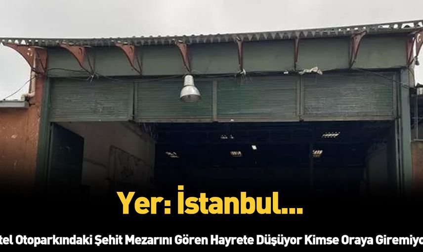 Bu nasıl bir otel! İstanbul'da otel otoparkında şehit mezarı var görenler hayrete düşüyor
