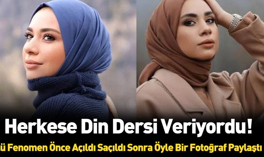Bu nasıl Müslüman böyle! Tesettür giyimin yüzü olan Ebru Sever Türk önce açıldı sonra saçıldı