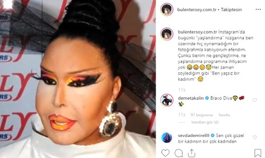 Bülent Ersoy'dan Yaşlandırma Akımına Gönderme