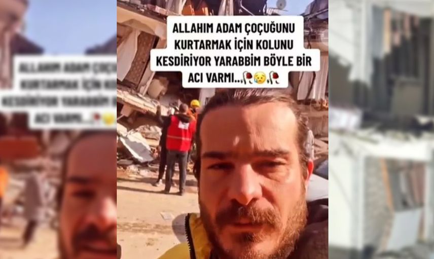 Hakan Hatipoğlu deprem bölgesinden ağlaya ağlaya paylaştı: Enkazdaki adam bebeğin kurtulması için kolunun kesilmesini kabul etti